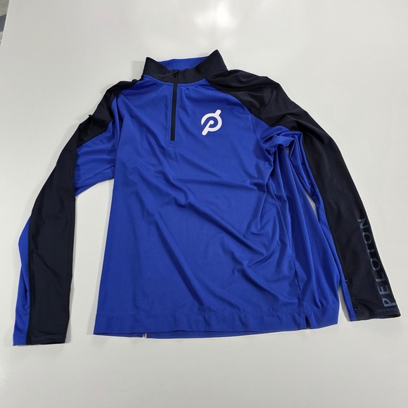 Peloton Other - Peloton Mens Quarter Zip Pullover Blue Black Long Sleeve Athletic Top XL